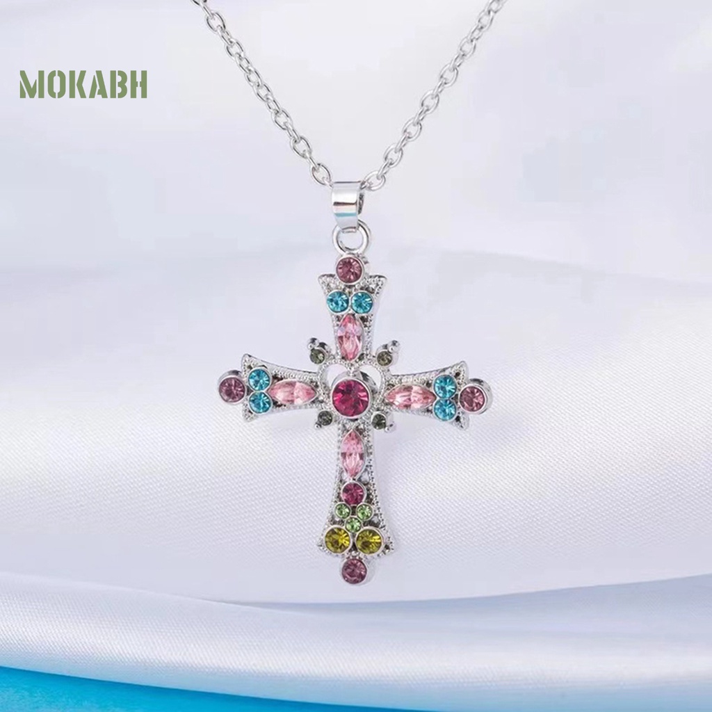 Vòng cổ Họa Tiết Hình Học / Trái Tim / Thánh Giá Đính Đá Nhiều Màu Sắc Phong Cách Âu Mỹ Thời Trang Cho Nữ