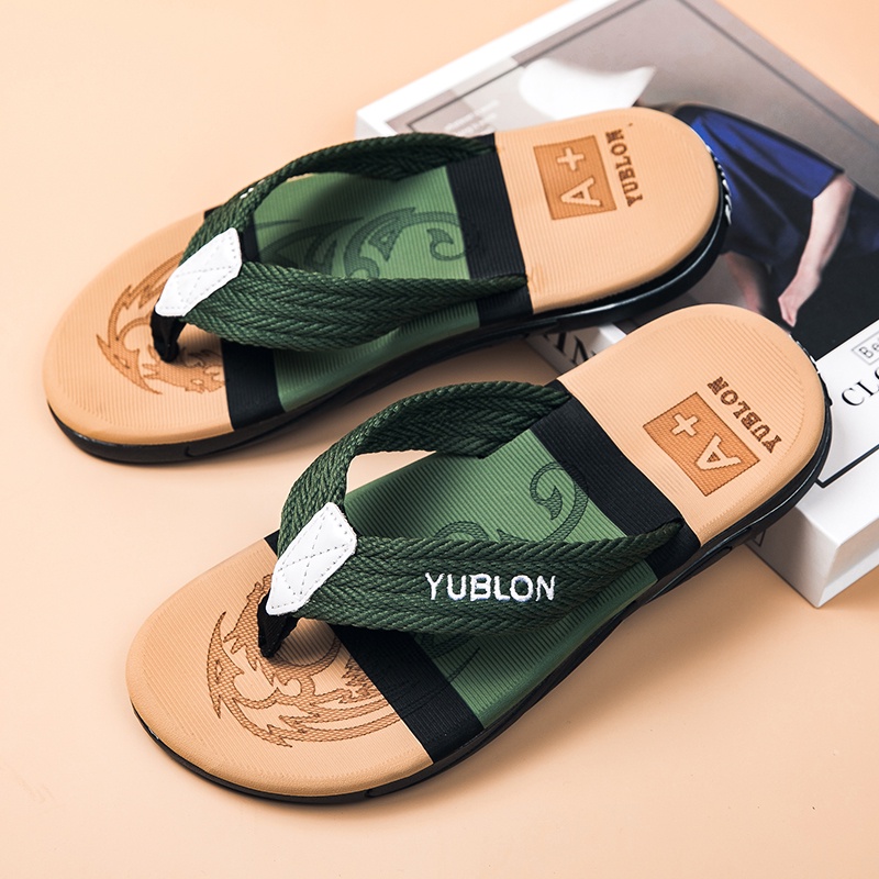 39-45 dép tông Dép chống trượt dép xốp dép đi biển giày sục nam tông nam thoáng khí dép nam