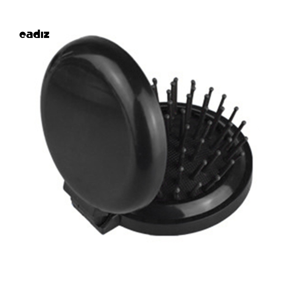 Lược Chải Tóc Mát Xa Da Đầu Thiết Kế Nhỏ Gọn Tích Hợp Gương Tiện Dụng