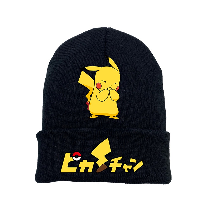 Mũ beanie Thêu Hình Pokemon Dễ Thương