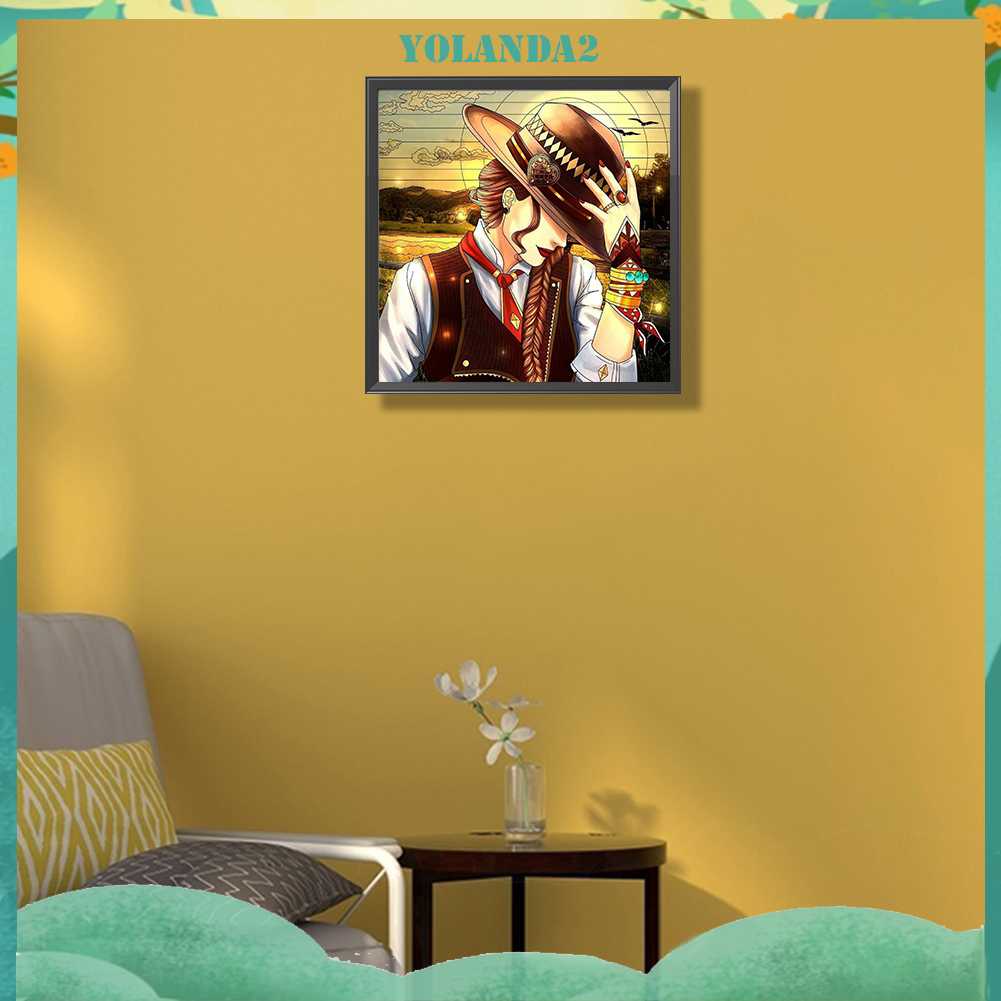 Tranh Đính Đá Kim Cương Toàn Bộ 5D DIY Hình Vẽ Cô Gái Trang Trí Nhà Cửa