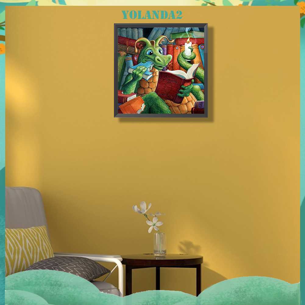 Tranh Đính Đá Kim Cương Toàn Bộ 5D DIY Hình Vẽ Khủng Long