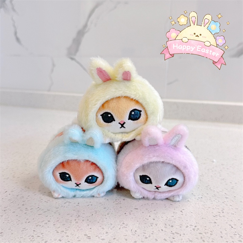 Thú Nhồi Bông Hình Cá Mập / Mèo / Thỏ Hoạt Hình Dễ Thương
