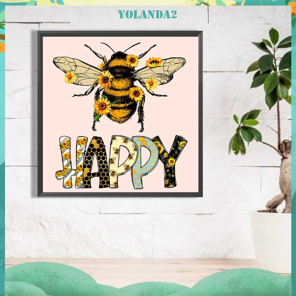 Tranh Đính Đá Kim Cương Toàn Bộ 5D DIY Hình Vẽ Con Ong