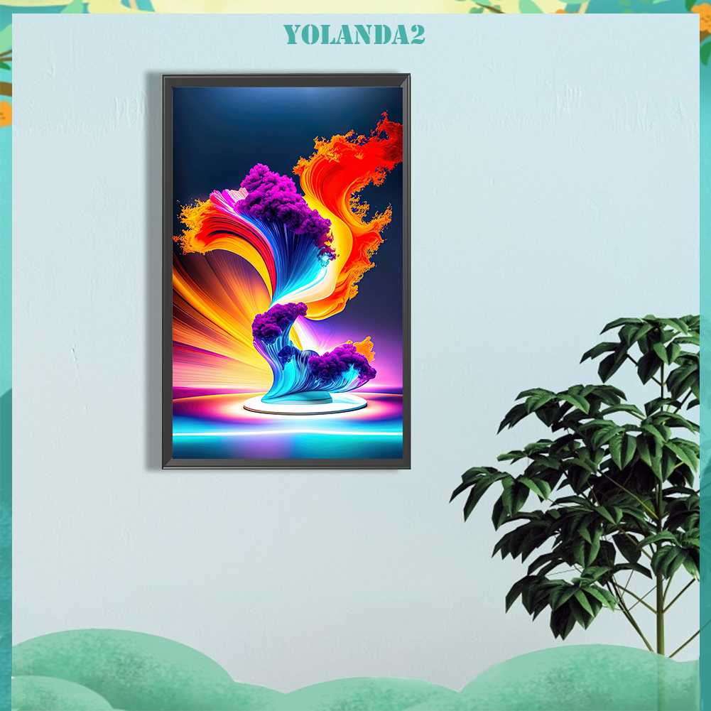 Tranh Đính Đá Kim Cương Toàn Bộ 5D DIY Hình Vẽ Trừu Tượng Trang Trí Nhà Cửa