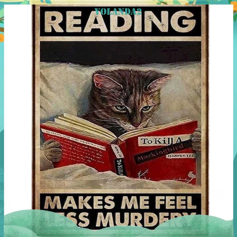 Tranh Đính Đá Kim Cương Toàn Bộ 5D DIY Hình Vẽ Mèo Trang Trí Nhà Cửa