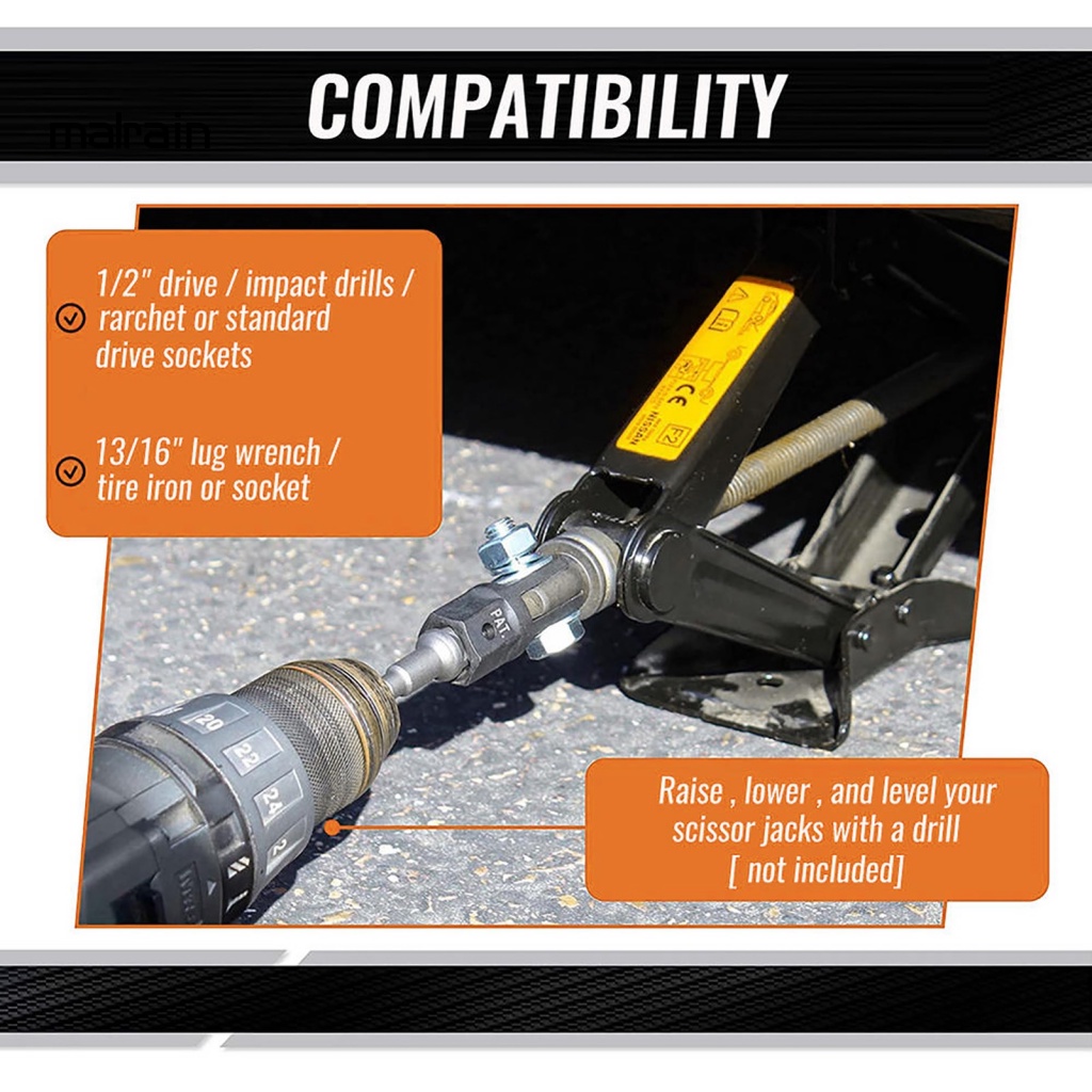 Đầu Nối Kéo Sửa Chữa Xe Hơi Bằng Thép Chrome Vanadium 1 / 2 Inch