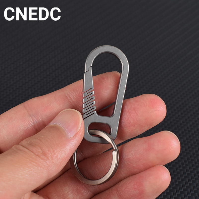 Móc Treo Chìa Khóa Mini Bằng Hợp Kim Titan Co Giãn Siêu Bền Tiện Dụng Cho Nam