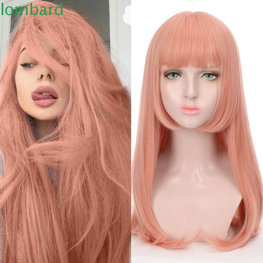 Tóc Giả Thẳng Dài Bằng Sợi Tổng Hợp Cách Nhiệt Thoáng Khí Cho Nữ