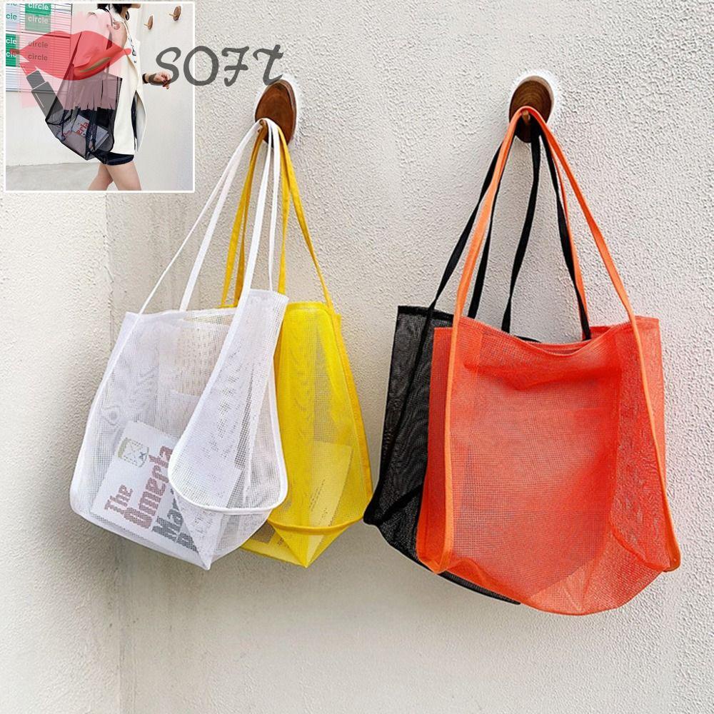 Túi Lưới Đeo Vai Trong Suốt Thời Trang Dành Cho Nữ