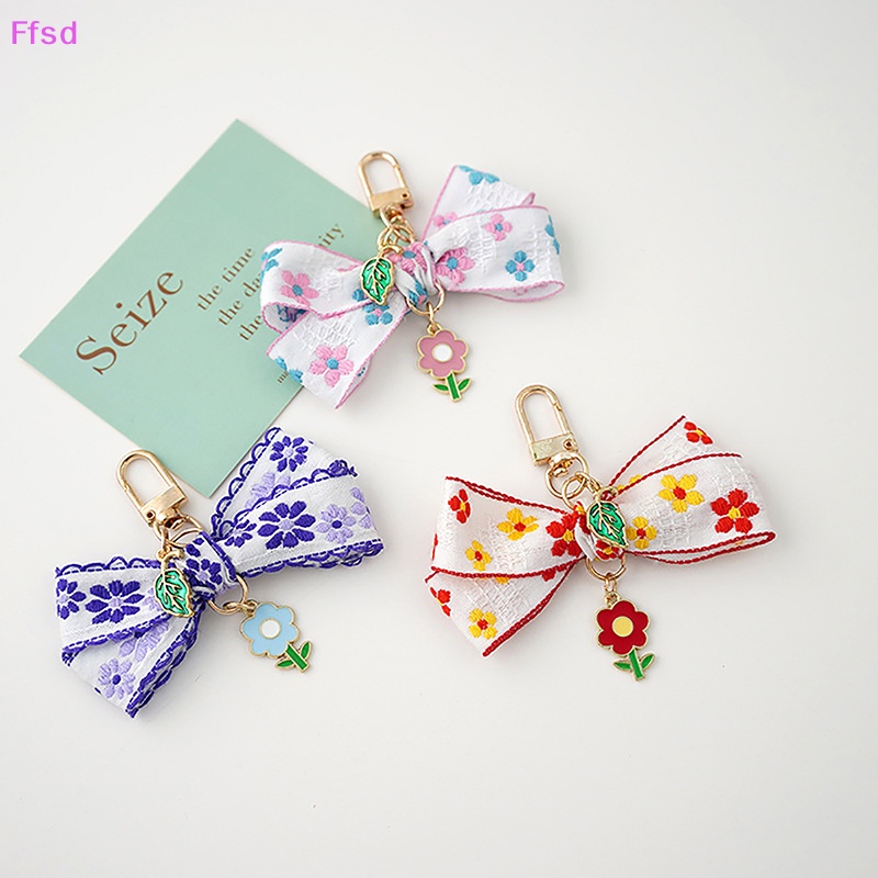 {Ffsd} Bán Chạy 1 Móc Khóa Nhỏ Hình Hoa Hướng Dương Thắt Nơ Ruy Băng