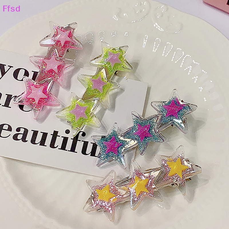 Kẹp Tóc Hình Ngôi Sao Trong Suốt Lấp Lánh Thời Trang Cho Nữ