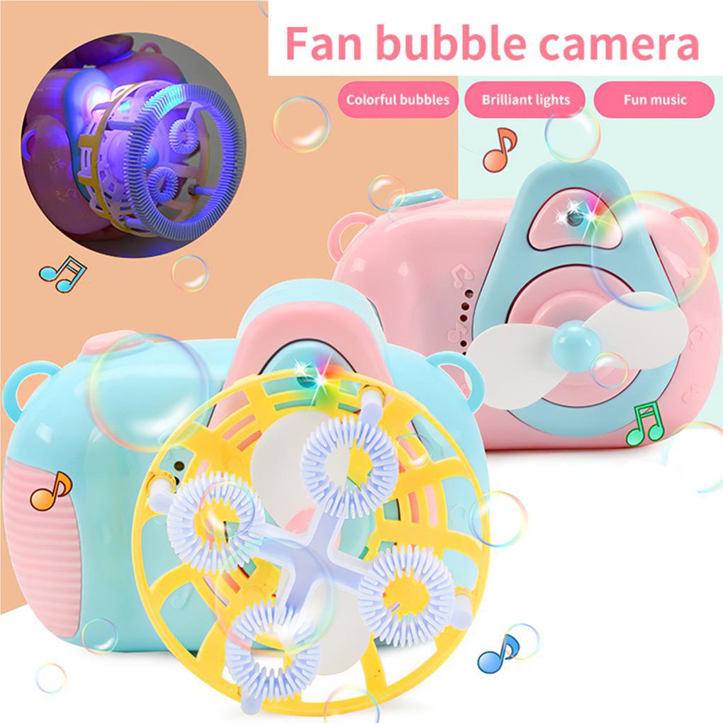 Máy Thổi Bong Bóng Tự Động Hình Máy Ảnh Hoạt Hình Đa Năng Dành Cho Trẻ Em