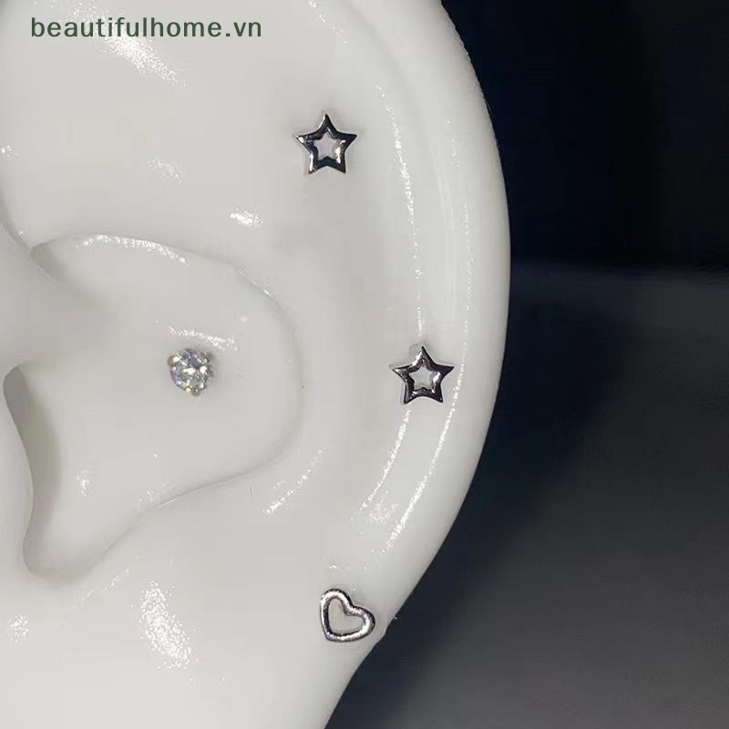 1 Đôi Bông Tai Dạng Xoắn Ốc Hình Ngôi Sao Thời Trang Cho Nữ