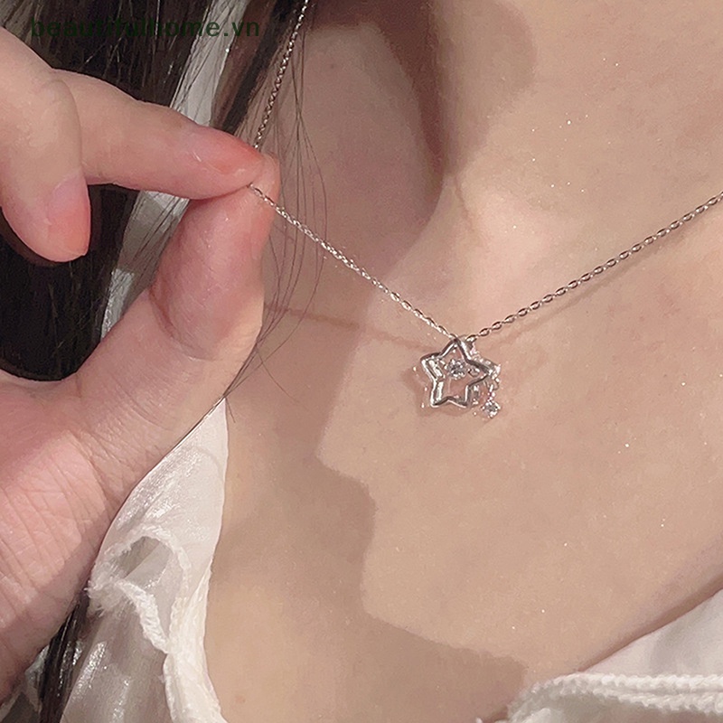 Vòng cổ Mặt Hình Ngôi Sao Đính Đá Lấp Lánh Thời Trang Cho Nữ Y2k