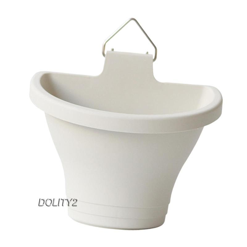 Set 2 Chậu Hoa Treo Tường Kèm Móc Tiện Dụng Cho Văn Phòng / Ban Công