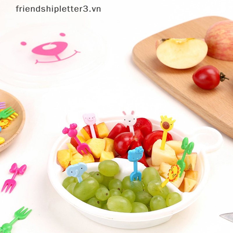 / / Mới / / 10 Nĩa Ăn Trái Cây / Tráng Miệng Hình Động Vật Hoạt Hình Dễ Thương