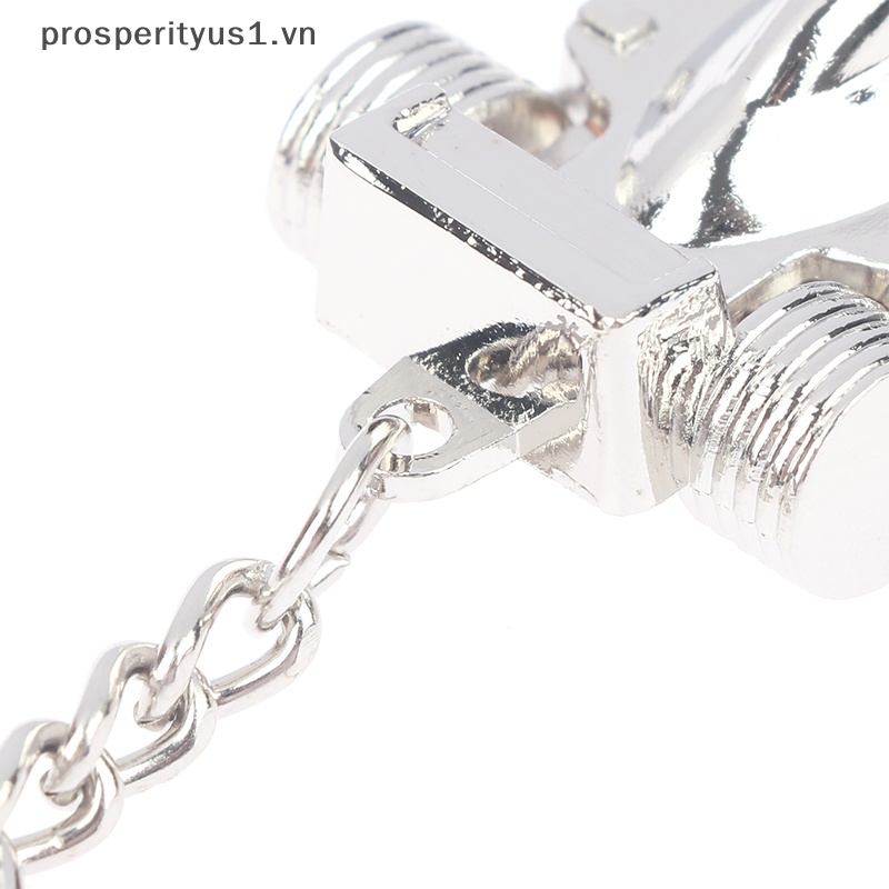 [prosperityus1] Móc Khóa Hợp Kim Kẽm Hình Chữ Nhật Mini Màu Vàng Kim Dễ Thương [VN]