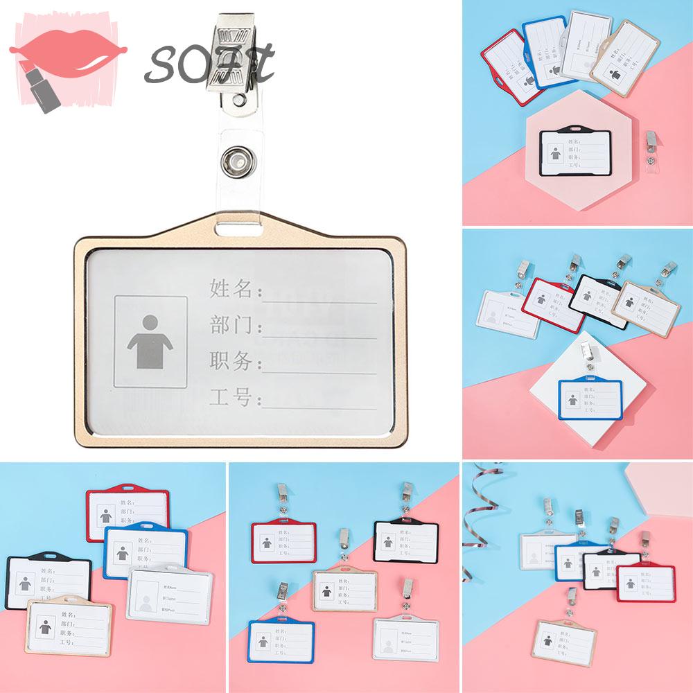 Ví Đựng Thẻ Tên Bằng Kim Loại Mềm Mại Thời Trang Cho Nam Và Nữ