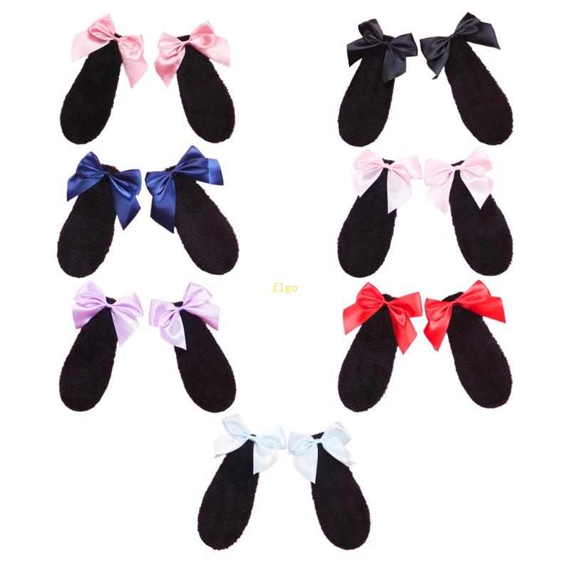 Kẹp Tóc Hình Tai Thỏ Nhiều Màu Sắc Đáng Yêu Cho Bé