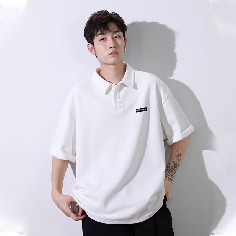 Áo thun polo KYUSHUAD ngắn tay phong cách harajuku trẻ trung dễ phối đồ