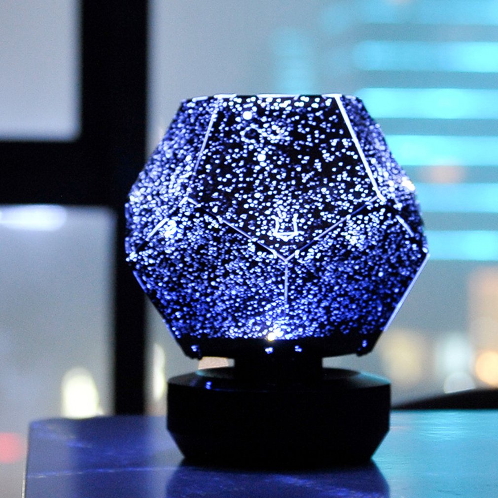=Christmas=Romantic LED Starry Night Lamp 3D Star Projector Light For Bedroom Decor