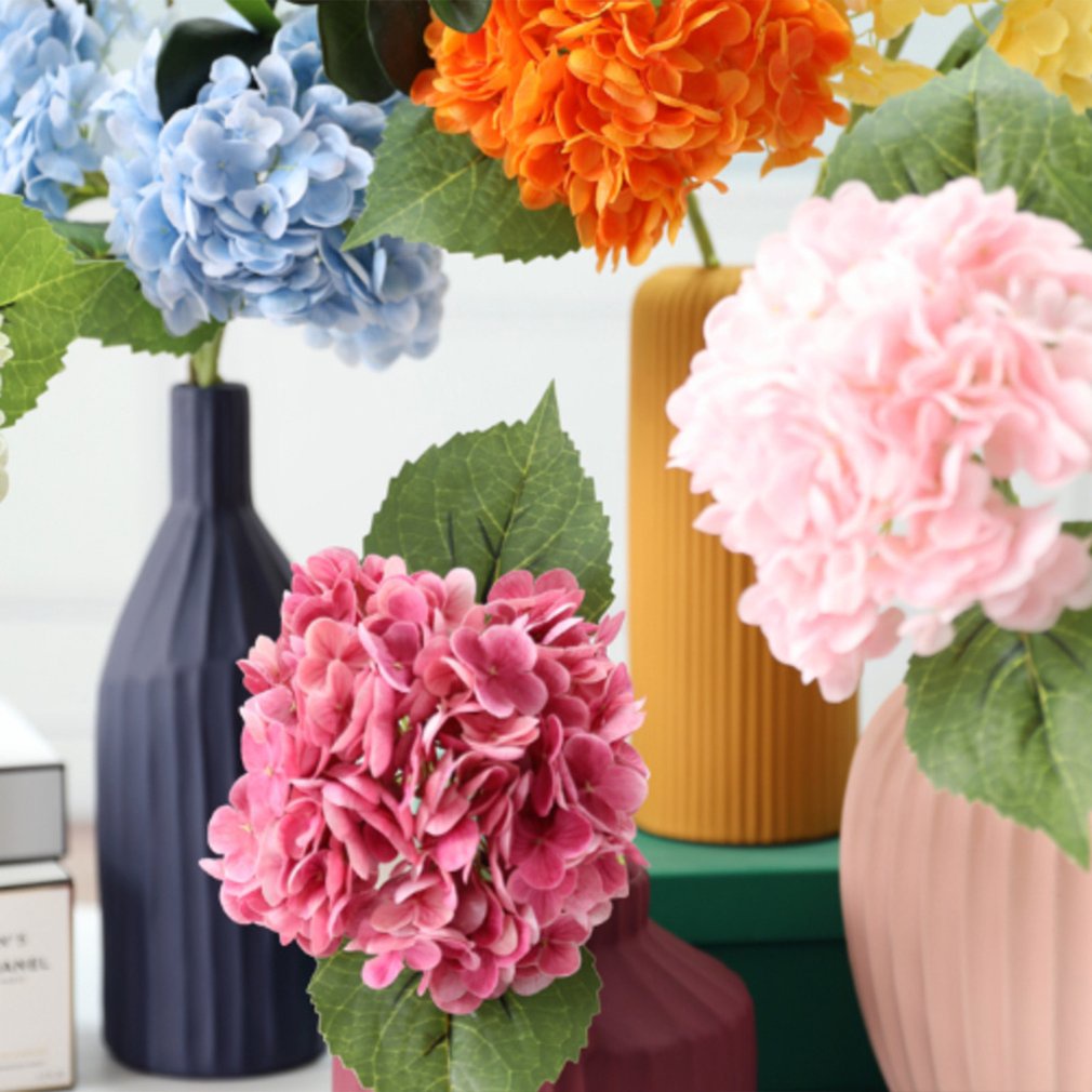 =Christmas=Simulation Hydrangea Artificial Flower Diy Wedding Wall Decoration Marriage
