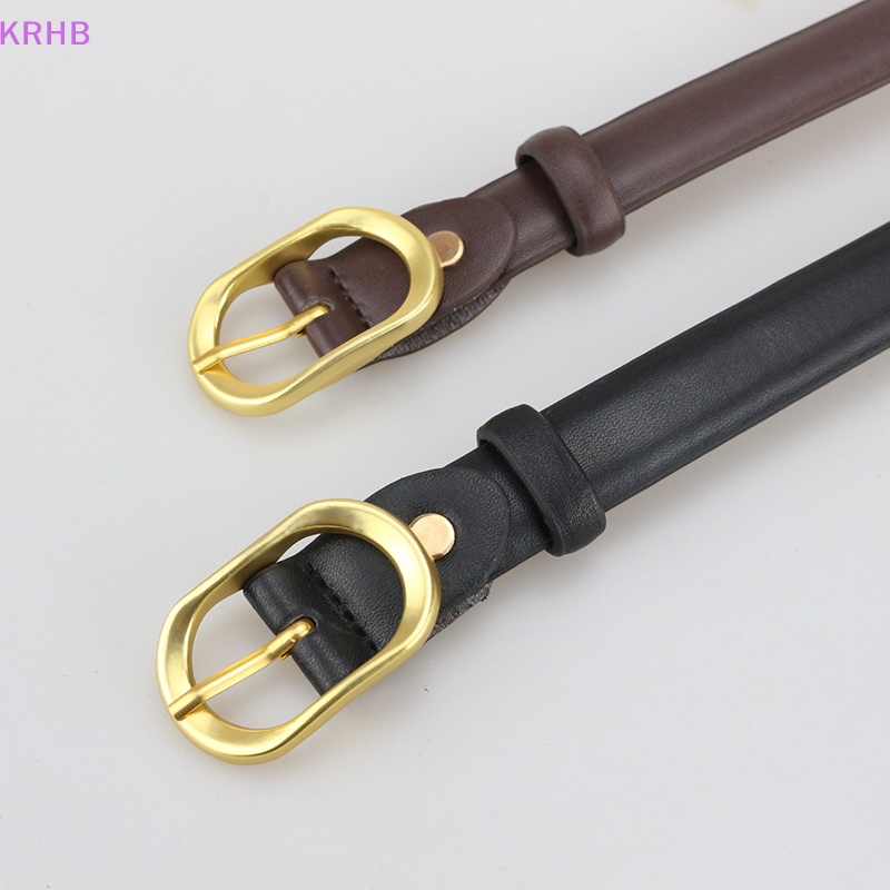 Thắt Lưng Da Khóa Kim Loại Phong Cách Vintage Thời Trang Cho Nữ Mới