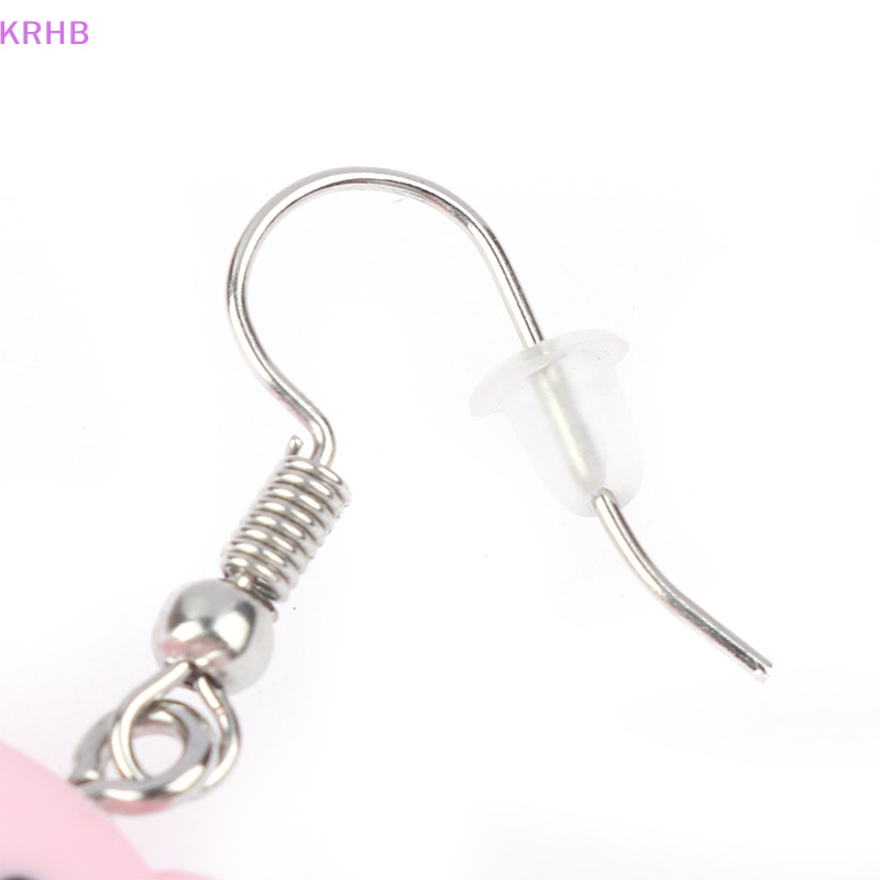 Bộ Khuyên Tai Hình Học Nhiều Màu Họa Tiết Động Vật Dễ Thương Cho Nữ Mới