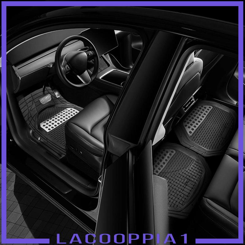 Set 4 Thảm PVC Chống Thấm Nước Màu Đen Tự Động Chắc Chắn Lacooppia1 Sturdy