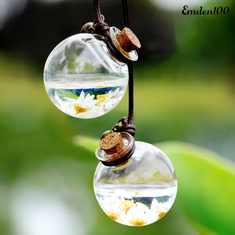 Lọ Rỗng Trong Suốt Đựng Nước Hoa Treo Xe Hơi / Nhà Cửa