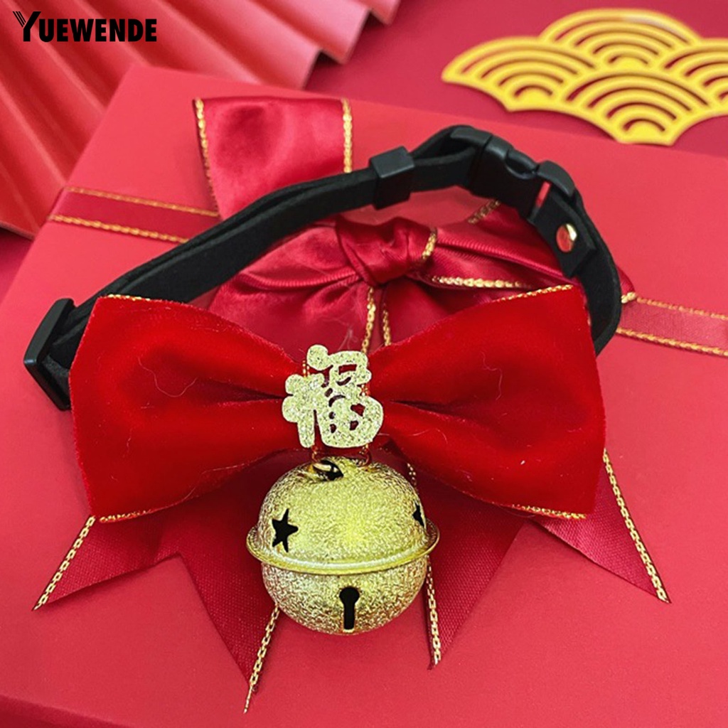 Yq.e Vòng Cổ Polyester Siêu Mềm Bắt Mắt Theo Chủ Đề Năm Mới Cho Thú Cưng Tại Nhà