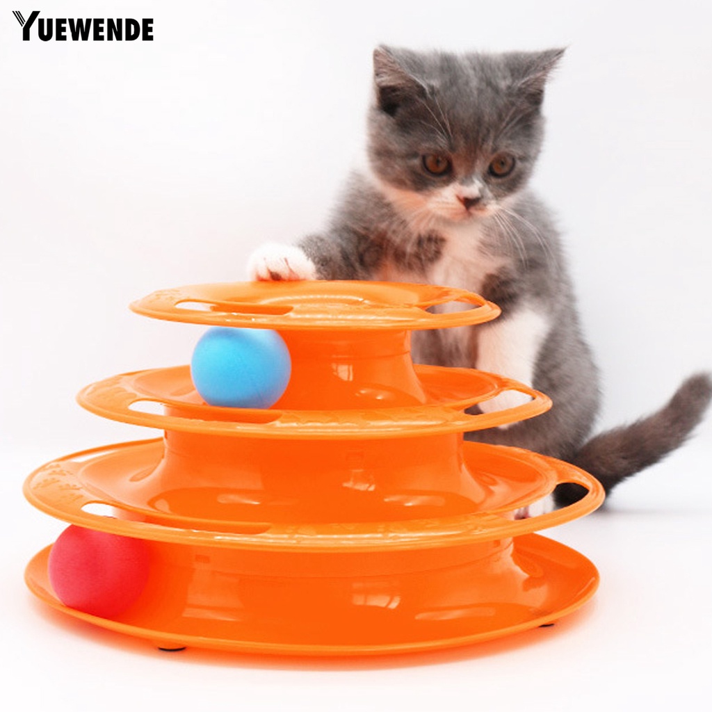 Đồ Chơi Đĩa Sáng Tạo Tích Hợp Bóng Cào Móng Chống Cắn Giảm Căng Thẳng Cho Mèo Cưng