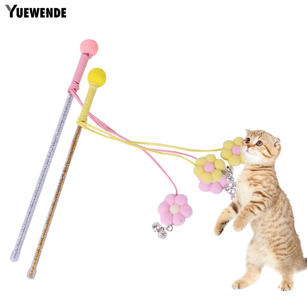Gậy Đồ Chơi Tương Tác Với Mèo Cưng YQ.E Tay Cầm Mềm Mại Thoải Mái Chống Rách Giảm Căng Thẳng Vui Nhộn