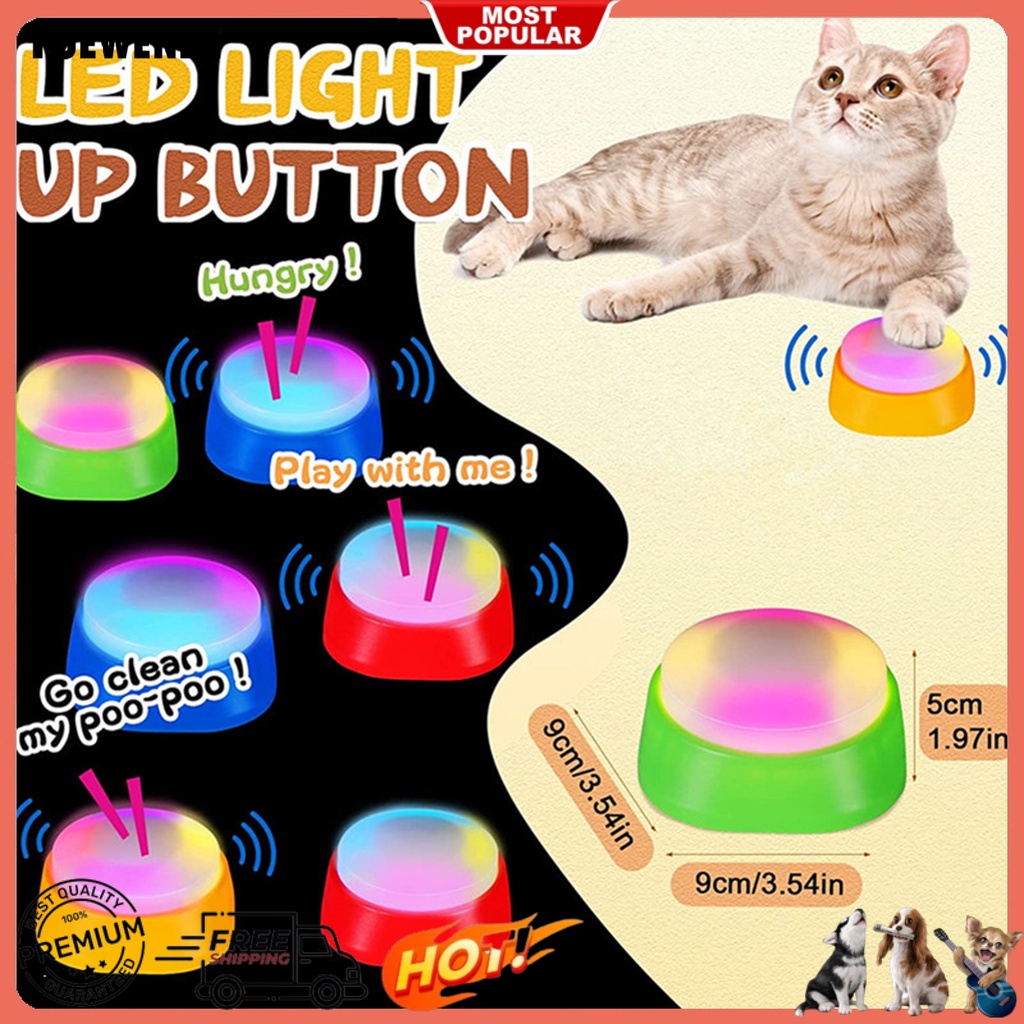 Yq.e Hộp Âm Thanh Đồ Chơi Tương Tác Với Thú Cưng Có Nút Nhấn