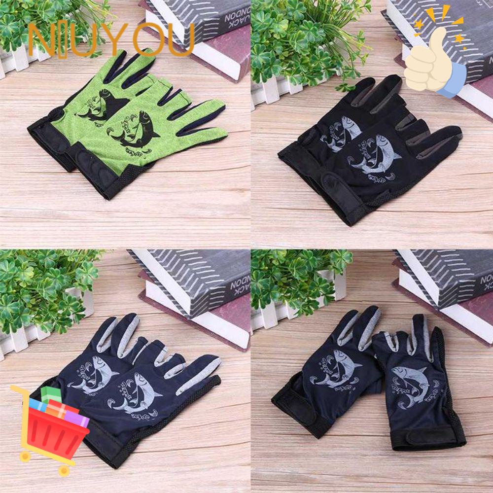 1 Đôi Găng Tay Câu Cá Bằng Vải Neoprene Thoáng Khí Chống Trượt Chống Nước