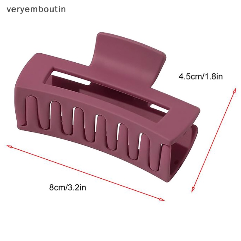 Kẹp Tóc Càng Cua Hình Vuông Đơn Giản 1 Cái Cho Nữ