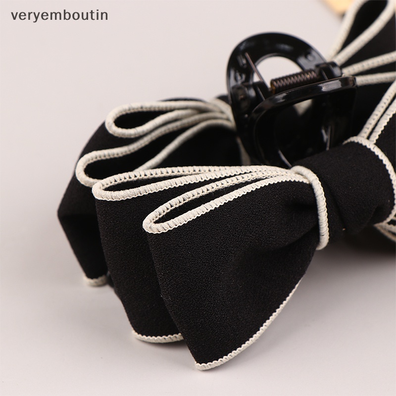 Kẹp Càng Cua Lớn Màu Trắng Đen Thanh Lịch Tối Giản Cho Nữ n