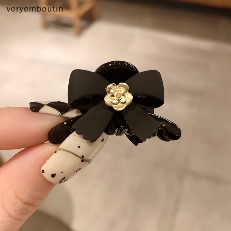 Kẹp Tóc Nơ Mini Màu Đen Thời Trang 2023 Cho Nữ