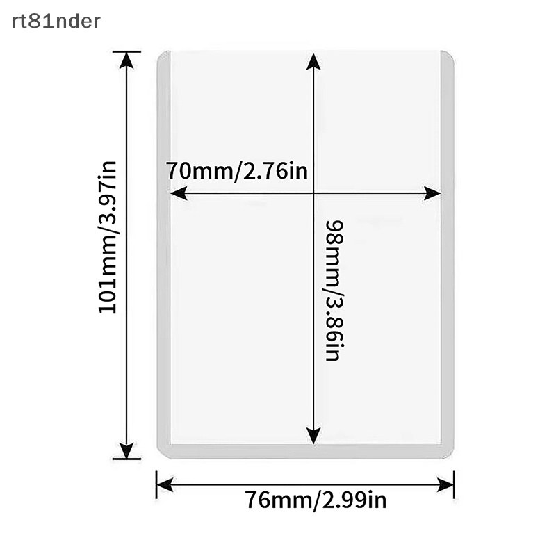 Rt Set 10 Vỏ Bọc Thẻ Ảnh Hàn Quốc Trong Suốt Không Axit Horaphic n