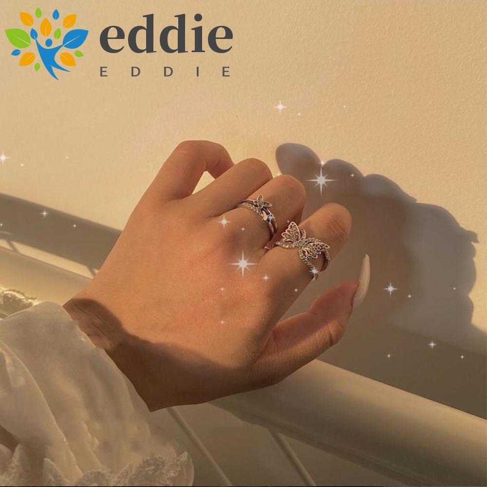 Nhẫn Hình Bướm 26Eddie Phong Cách Cổ Điển Sang Trọng Dành Cho Nữ