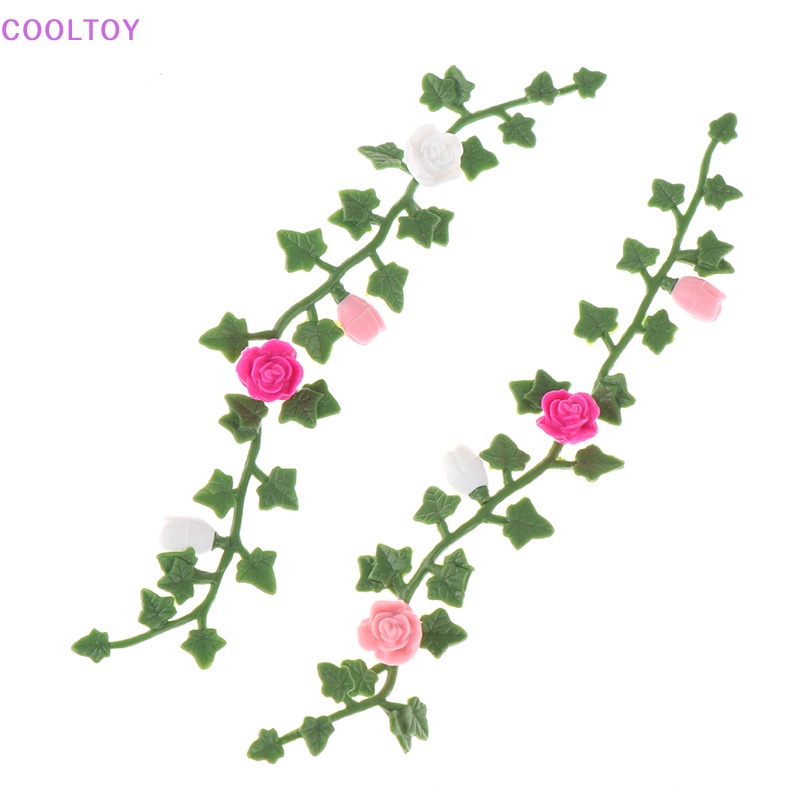 Set 2 Mô Hình Hoa Hồng Leo Trèo Trang Trí Nhà Búp Bê Tỉ Lệ 1: 12