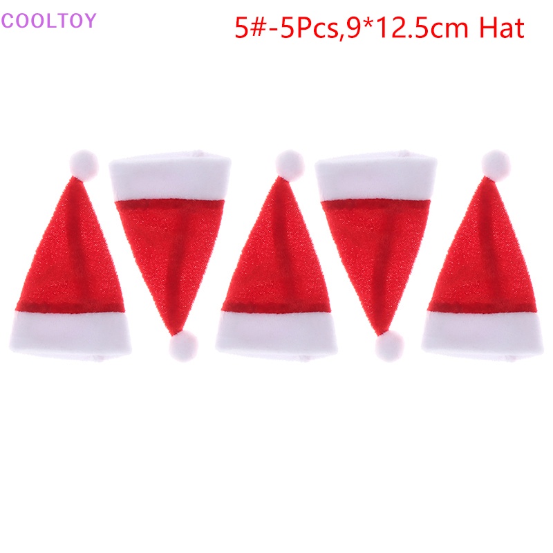 1 Set Mũ Ông Già Noel Mini Trang Trí Cho Búp Bê