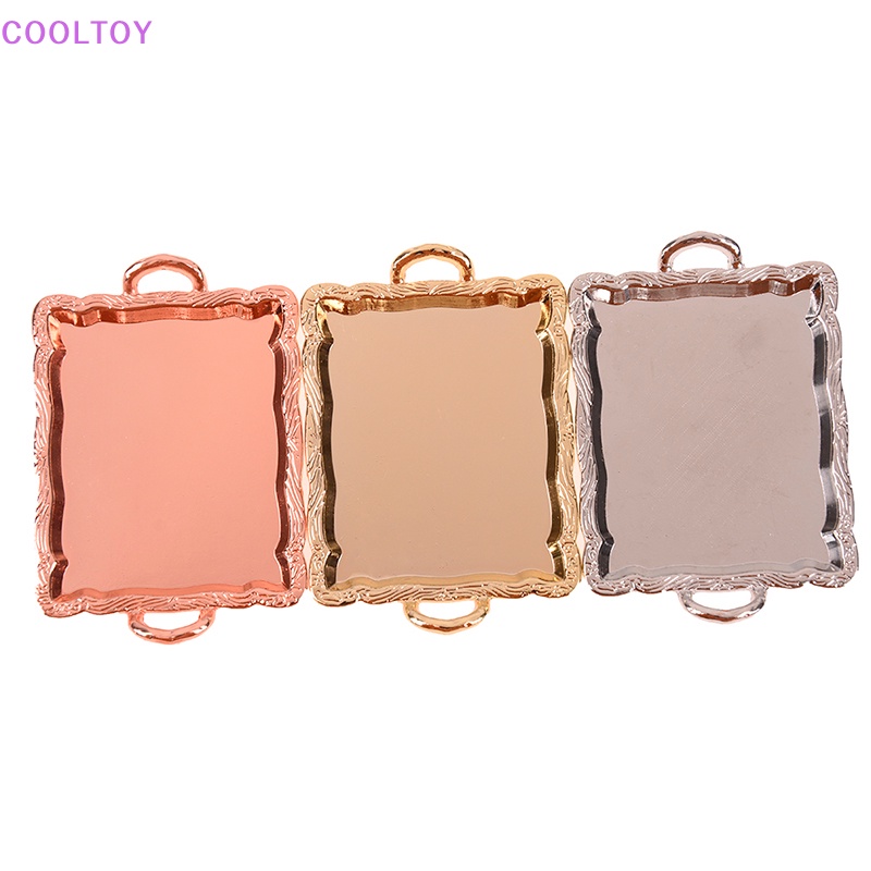 Khay Kim Loại mini 1: 12 Trang Trí Nhà Búp Bê