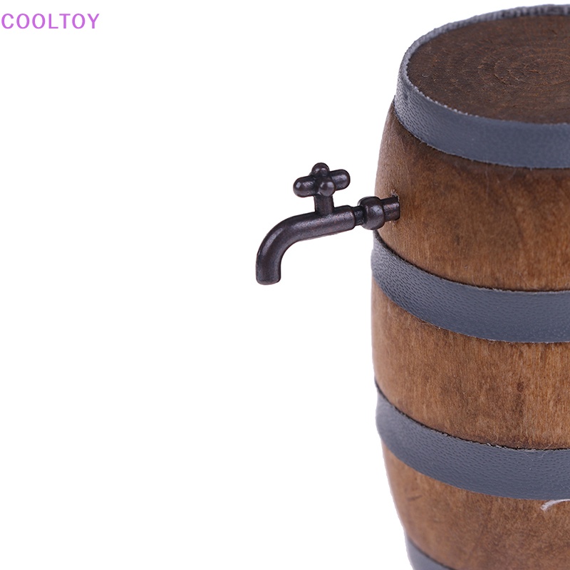 Cooltoy Mô Hình Thùng Rượu mini Tỉ Lệ 1: 12 Trang Trí Nhà Búp Bê