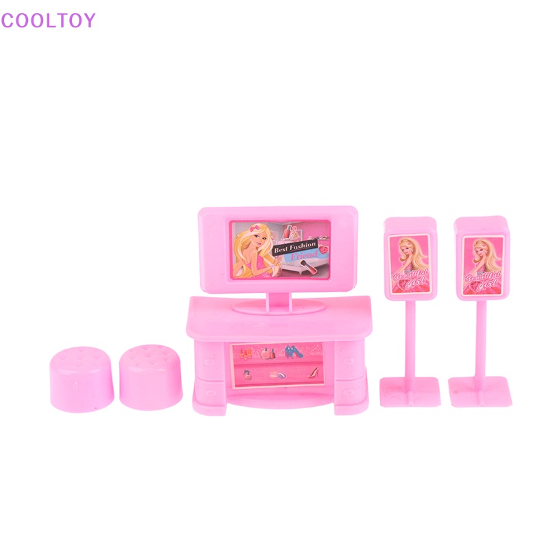 Set 5 Mô Hình TV Mini Tỉ Lệ 1: 12 Dùng Để Trang Trí Nhà Búp Bê
