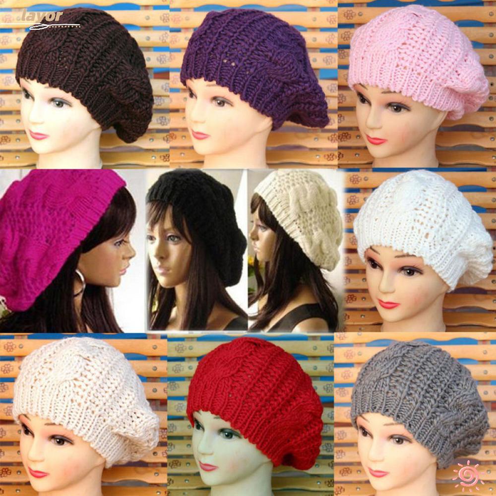 Mũ Len Beanie Giữ Ấm Mùa Đông Thời Trang Cho Nữ