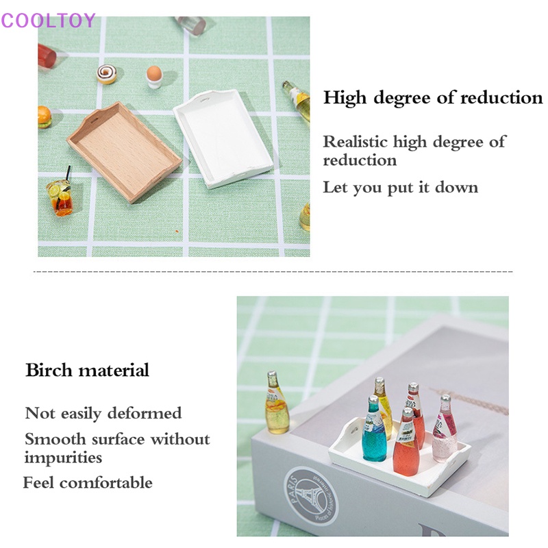 Cooltoy Khay Đựng Trái Cây mini Tỉ Lệ 1: 12 Trang Trí Nhà Búp Bê