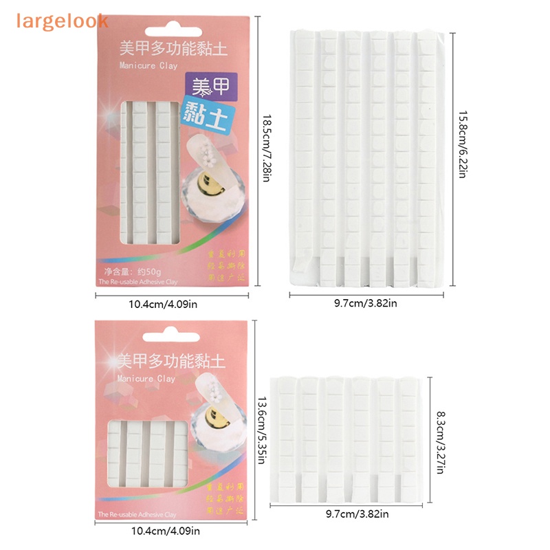 Miếng Dán Trang Trí Móng Tay Nghệ Thuật Hình Đất Sét Tái Sử Dụng Tiện Lợi