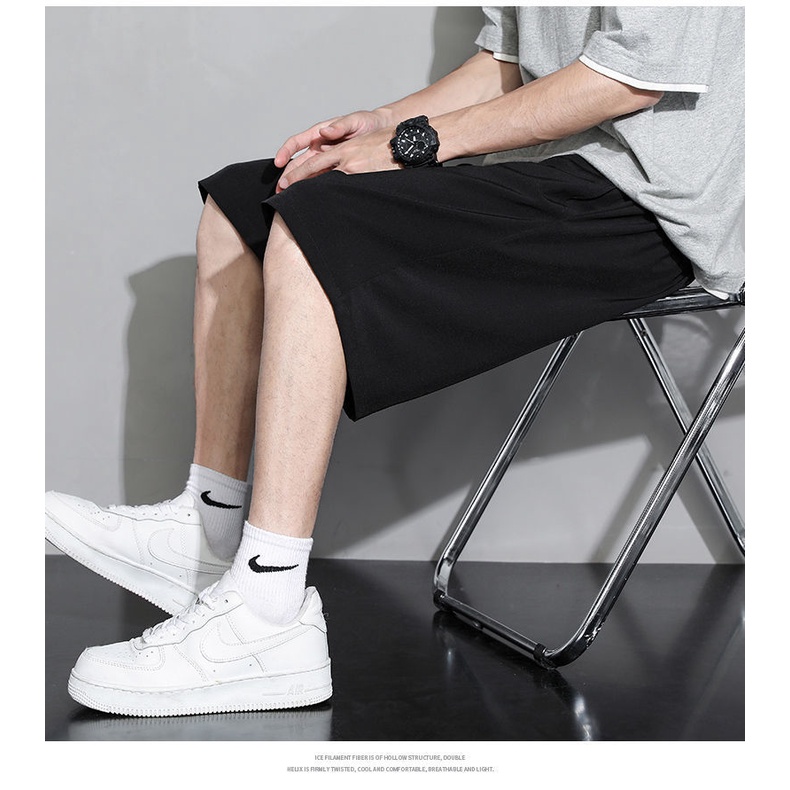 Quần Short Chơi Bóng Rổ Màu Sắc Đơn Giản Chất Liệu Nhanh Khô Dành Cho Nam Giới